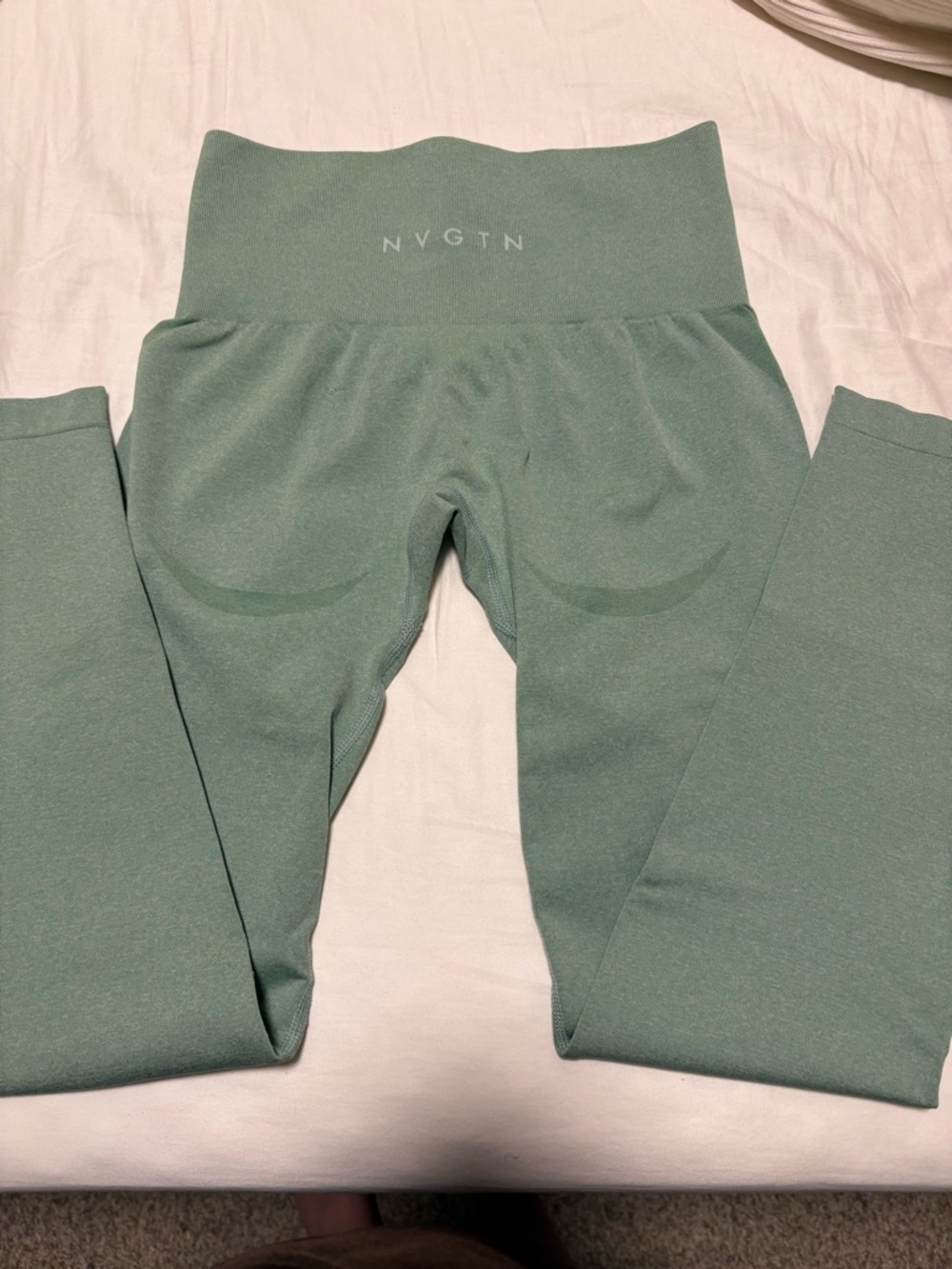 NVGTN High-Waist Leggings in Sage Green